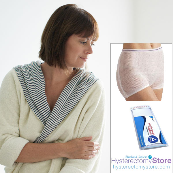 Mesh Panties and Peri cool packs at the Hysterectomy Store