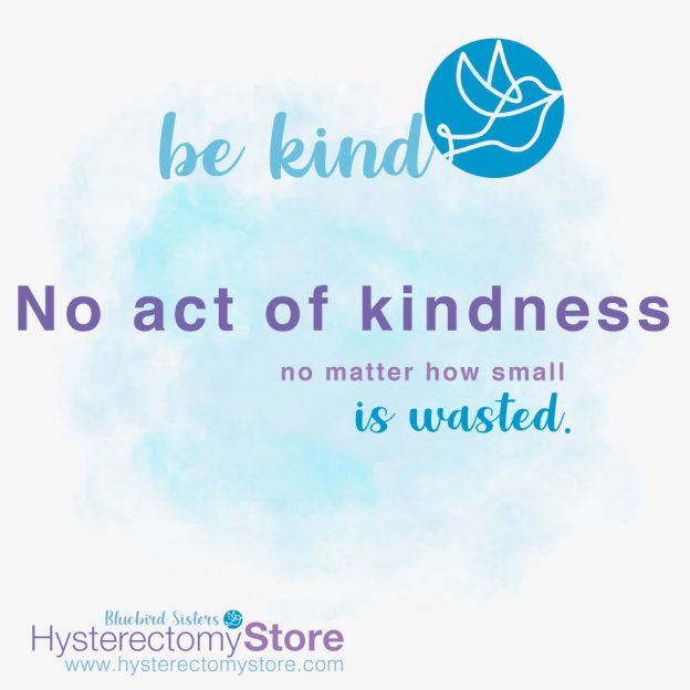 No act of kindness no matter how small is wasted.