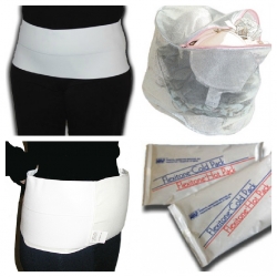 Perfect Pocket Abdominal Binder with 2 Cool Packs for Hysterectomy